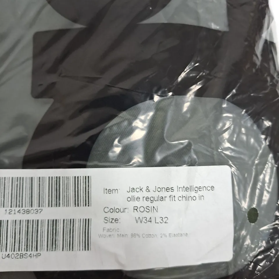 PACKAGED JACK&JONES REGULAR FIT CHINOS W32 L32 - GREEN