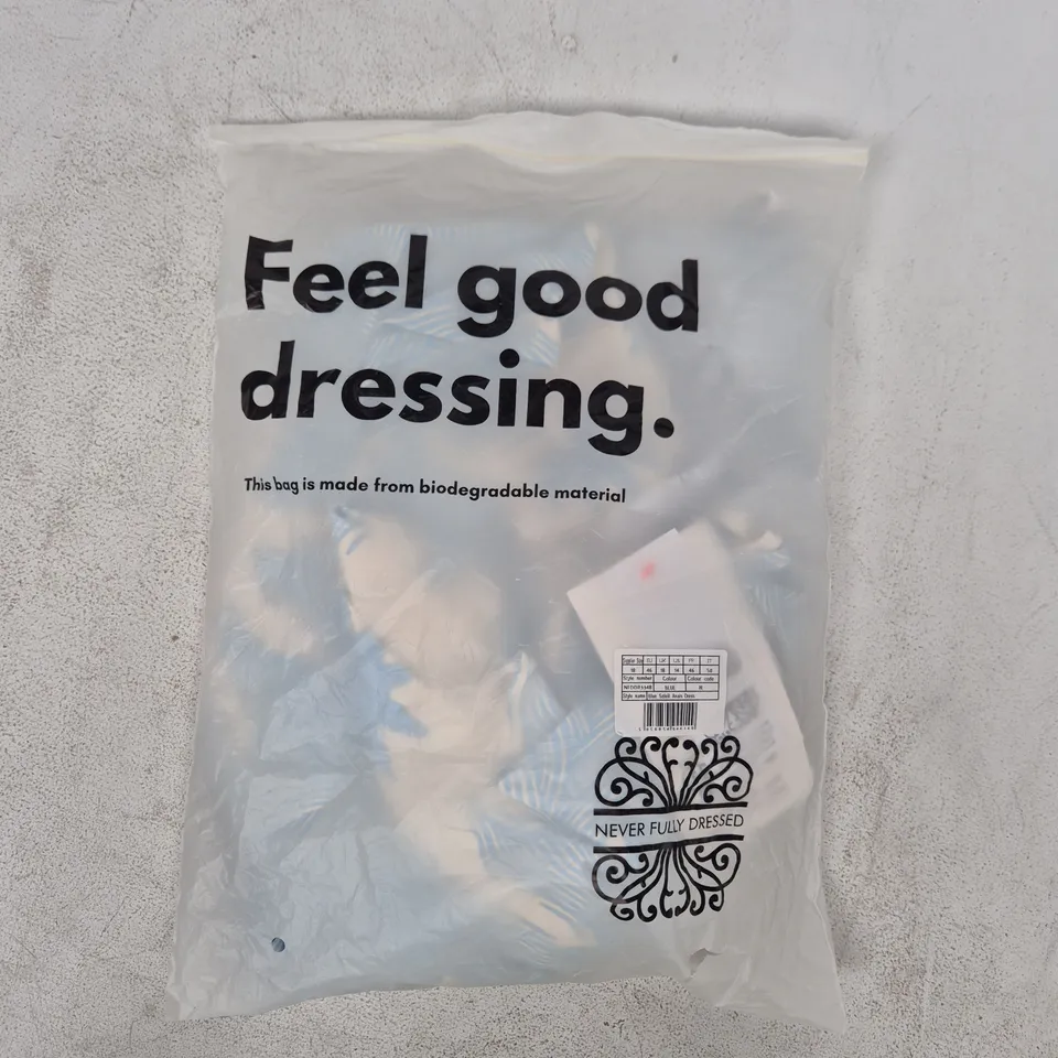 BAGGED NEVER FULLY DRESSED BLUE SOLEIL ANAIS DRESS SIZE UK 18