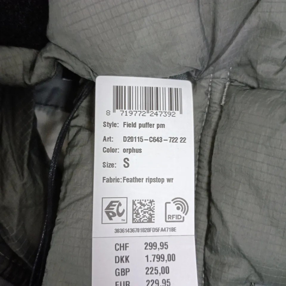 G-STAR RAW FIELD PUFFER PM – SIZE S – ORPHUS, FEATHER RIPSTOP