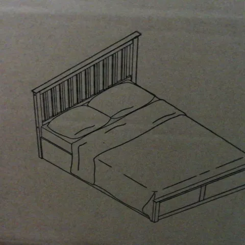 BOXED 135 CM PHOENIX OTTOMAN BED IN WHITE-COMPLETE 4 BOXES 