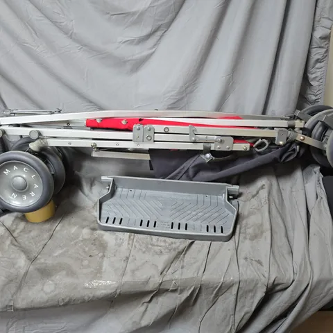 MACLAREN PUSHCHAIR FRAME – FOLDED, WITH WHEELS