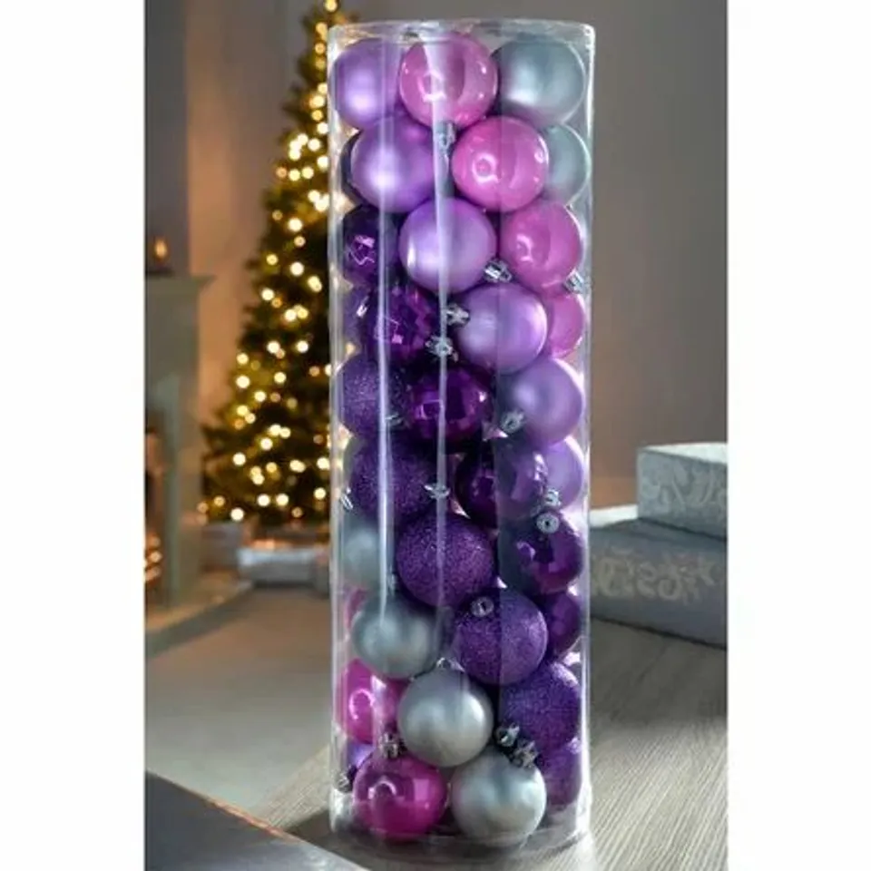 50 PIECE SHATTERPROOF BALL ORNAMENT 