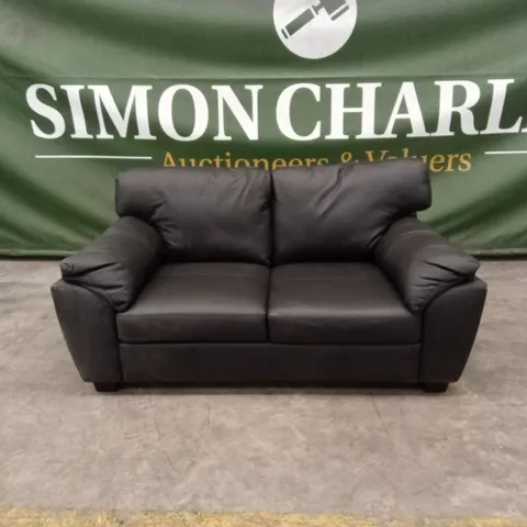 MONTREAL REAL LEATHER/FAUX LEATHER 2 SEATER SOFA