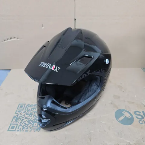 ZORAX FULL-FACE MOTORCYCLE HELMET β BLACK