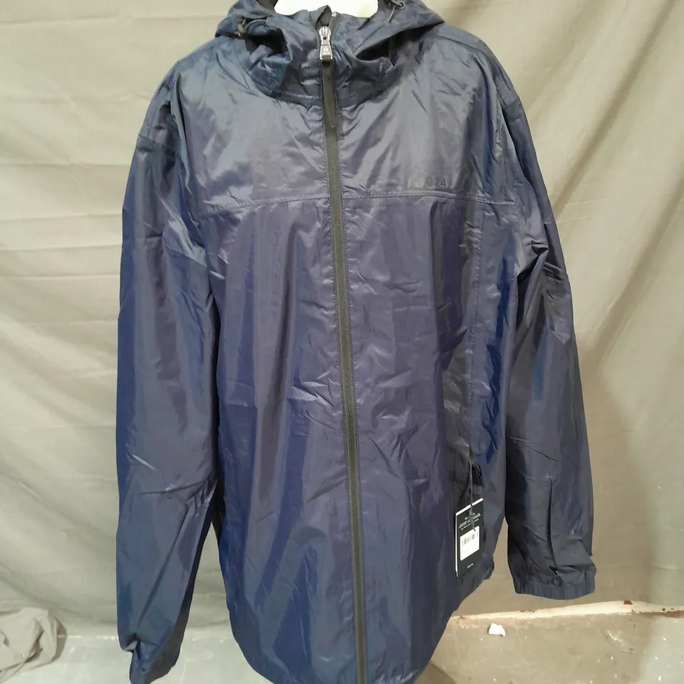 TOG24 CRAVEN MENS PACK AWAY JACKET NAVY SIZE XXL