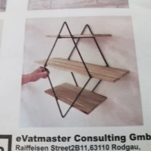 BOXED LORENZA DIAMOND FLOATING SHELF