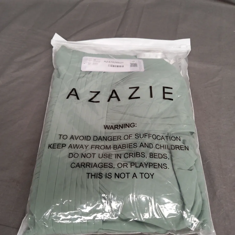SEALED AZAZIE BONNIE 75685 MATCHA - SIZE BUST 36 , WAIST 31.50 INCH , HIPS 40 INCH