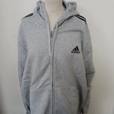 ADIDAS ZIPPED FLEECE JACKET SIZE M