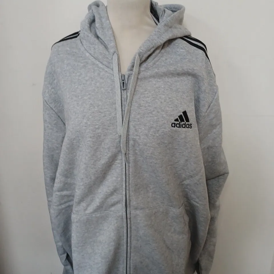 ADIDAS ZIPPED FLEECE JACKET SIZE M