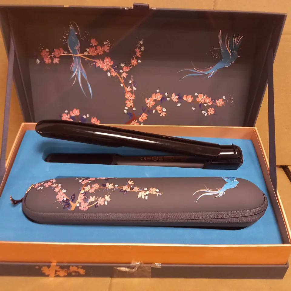 BABYLISS 9000 CORDLESS HAIR STRAIGHTENERS IN BLACK WITH FLORAL PATTERN CASE
