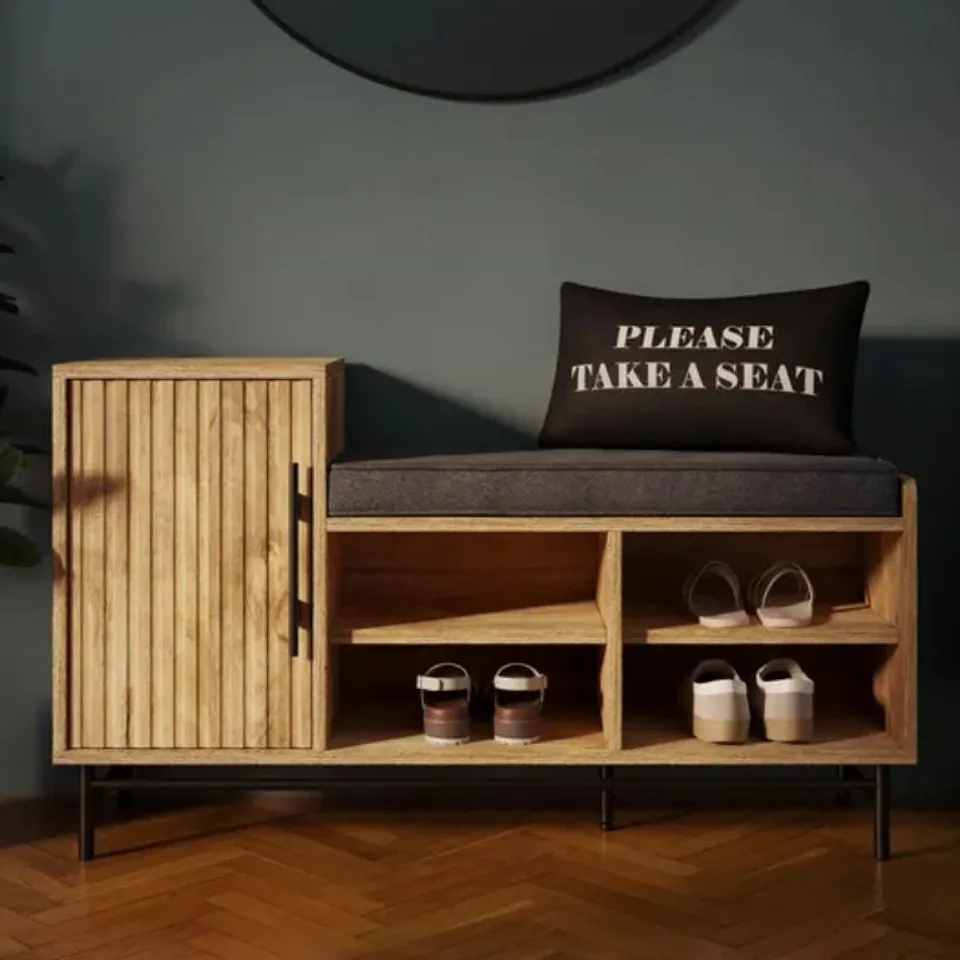 BOXED BRYANT SHOE STORAGE BENCH (1 BOX)