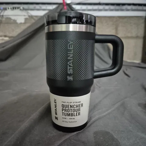 STANLEY QUENCHER PRO TOUR TUMBLER, 14 OZ (414 ML), BLACK β FLIP STRAW LID