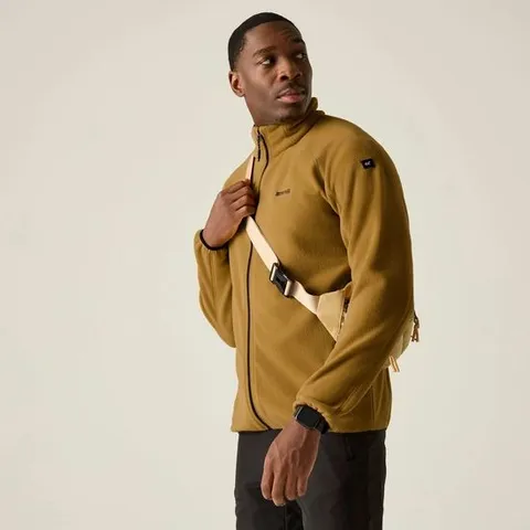 REGATTA MEN'S HADFIELD FULL ZIP FLEECE | WOOD BROWN 4XL
