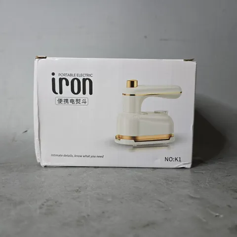TOTE OF APPROXIMATELY 8 UNBRANDED PORTABLE ELECTRIC IRONS 