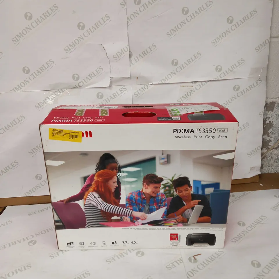 CANON PIXMA TS3350 WIRELESS COLOUR PRINTER - BLACK