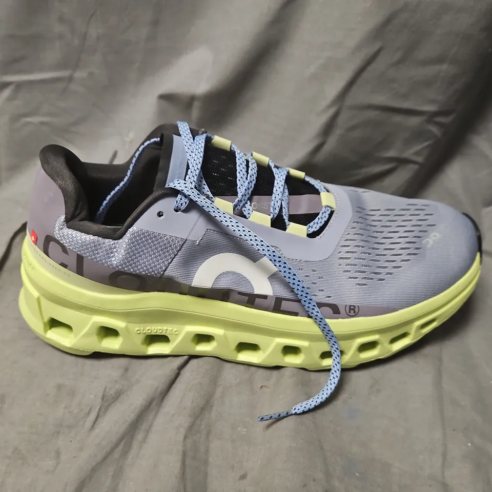 ON RUNNING CLOUDTEC MEN'S RUNNING SHOES – GREY/NEON, UK 9.5 (US 10, EU 44)