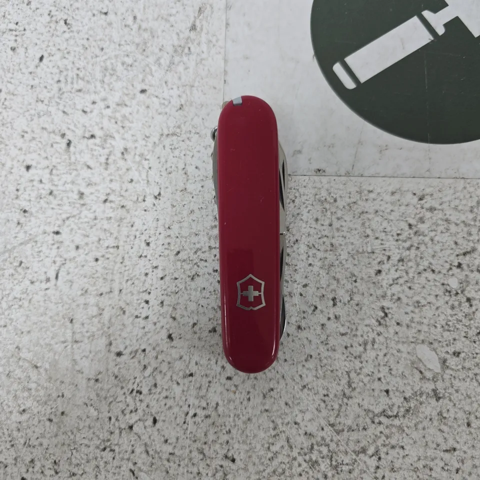 VICTORINOX SWISS ARMY KNIFE – RED, STAINLESS STEEL BLADE (BLADE EXTENDED)