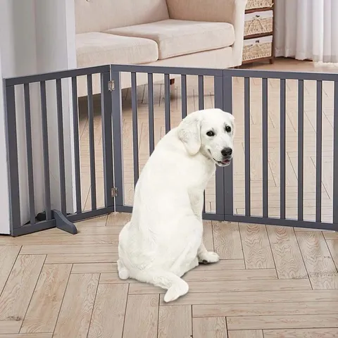 BOXED LIZ Z-SHAPE PET GATE FOLDABLE AND FREE STANDING DOG FENCE (1 BOX)
