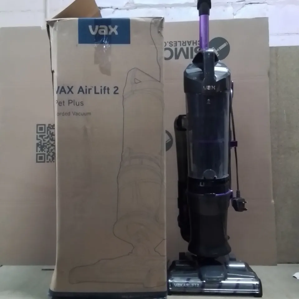 BOXED VAX AIR LIFT 2 PET PLUS VACUUM CLEANER 