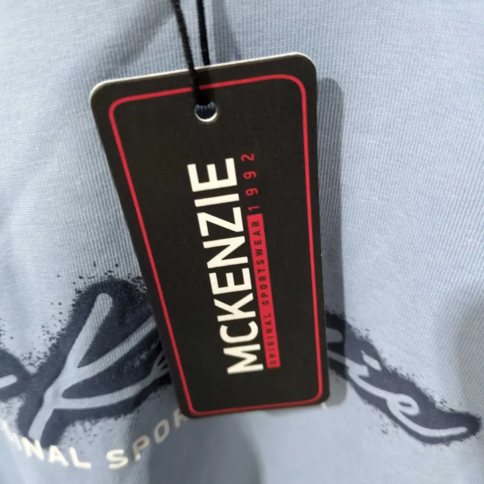 MCKENZIE ORIGINAL SPORTSWEAR T-SHIRT – LIGHT BLUE (MEN'S) SIZE M 
