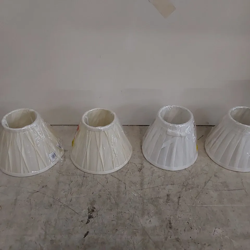 4 X SMALL LAMPSHADES 