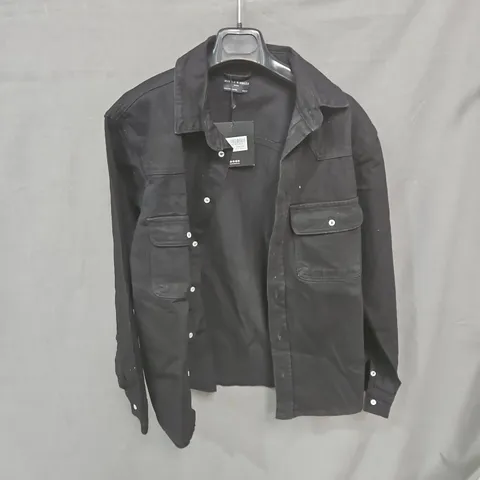 HUSTLE N HOLA MEN'S BLACK SHIRT – ST0009M-MED-BLK, MEDIUM 