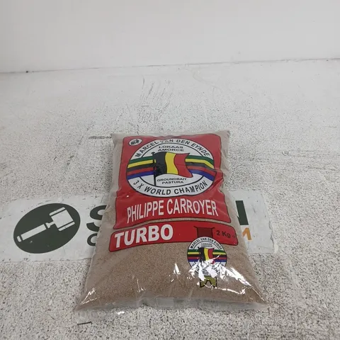 GROUNDBAIT MIX TURBO – 2 KG BAG (FISHING BAIT) MARCEL VAN DEN EYNDE 3 X WORLD CHAMPION