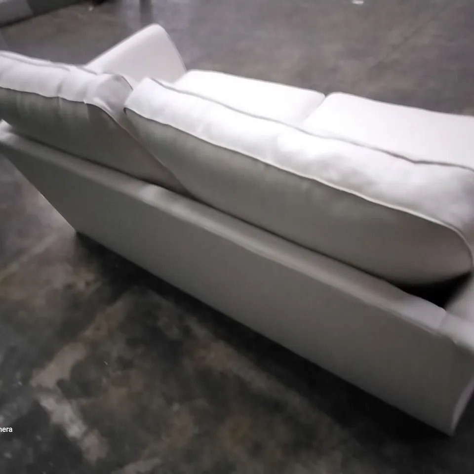 QUALITY DESIGNER BOND STREET 3 SEATER SOFA IVORY FABRIC