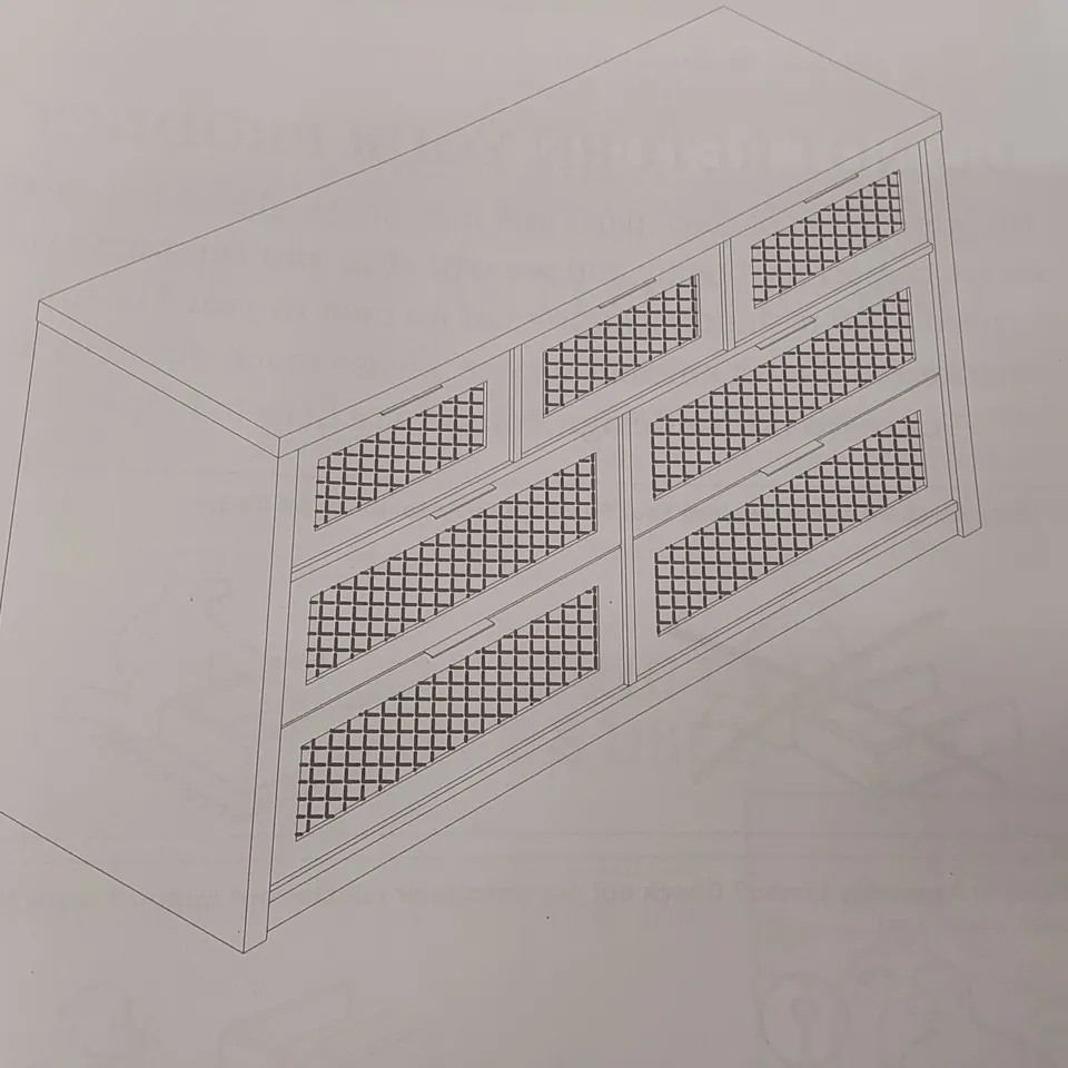 BOXED 7 DRAWER CHEST