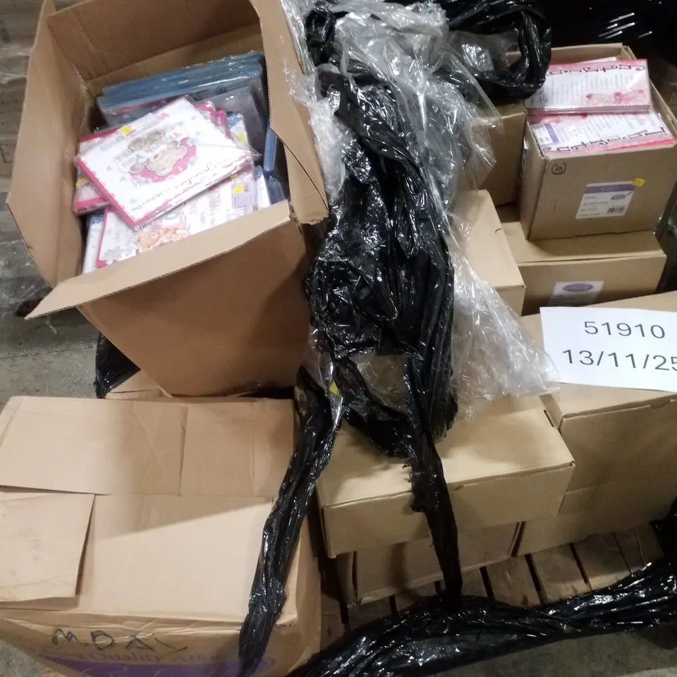 PALLET CONTAINING LARGE QUANTITY OF ASSORTED GREETINGS CARDS