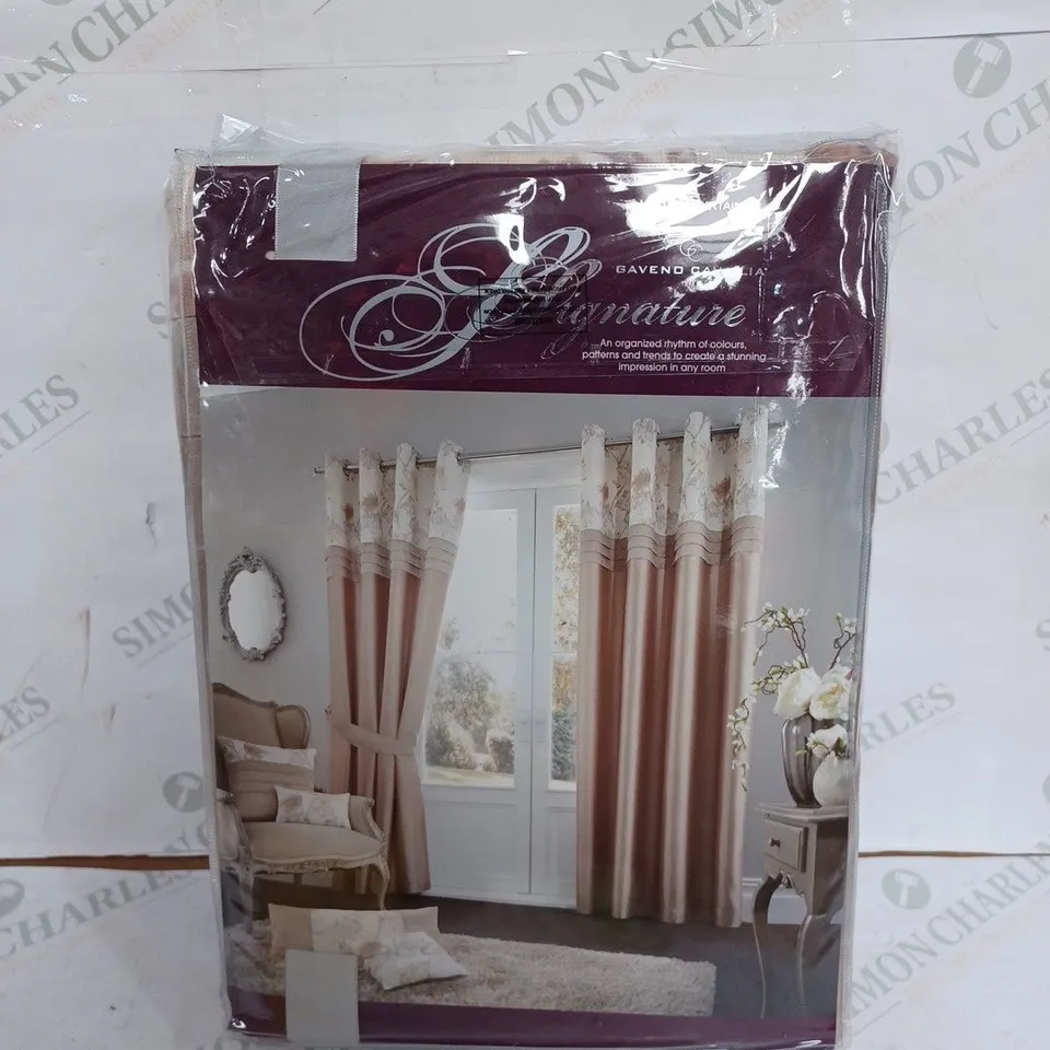 GAVENO CAVAILIA SIGNATURE CURTAINS FULLY LINED PAIR // SIZE: 228 X 228CM