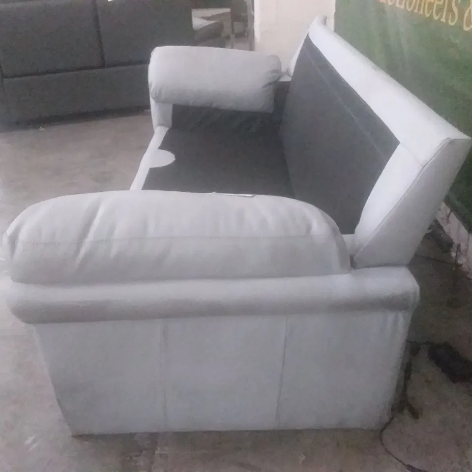 DESIGNER ANDERSON LIGHT GREY 3 SEATER SOFA