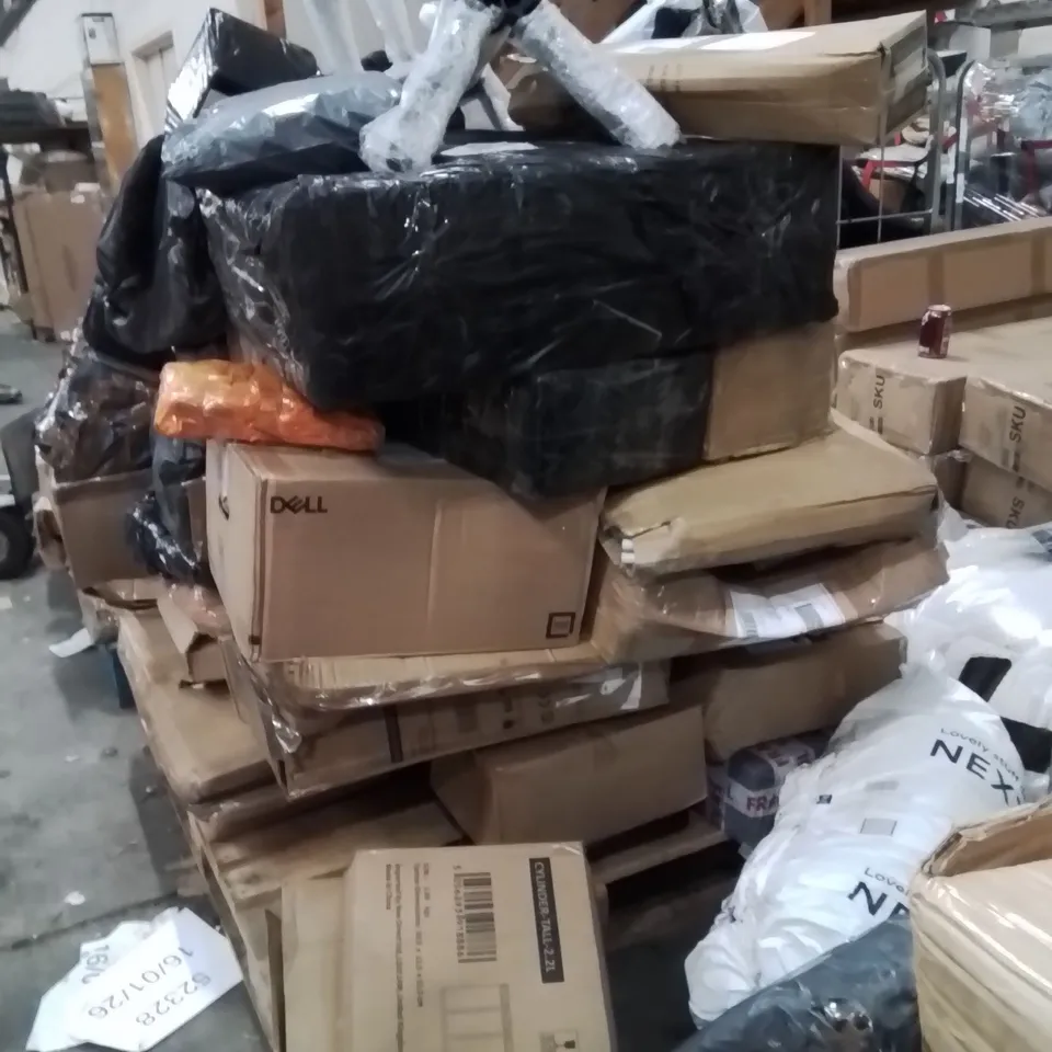 PALLET OF NEO PRODUCTS AND ASSORTED HOUSEHOLD GOODS TO INCLUDE,SUITCASE,RADIATOR,STEAMER 