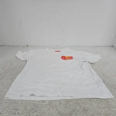 DAVID BOWIE WHITE T SHIRT MEDIUM
