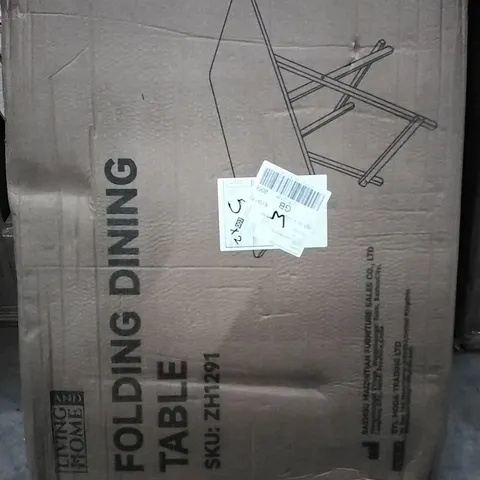 BOXED LIVING AND HOME FOLDING DINING TABLE 