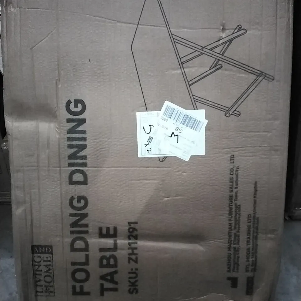 BOXED LIVING AND HOME FOLDING DINING TABLE 