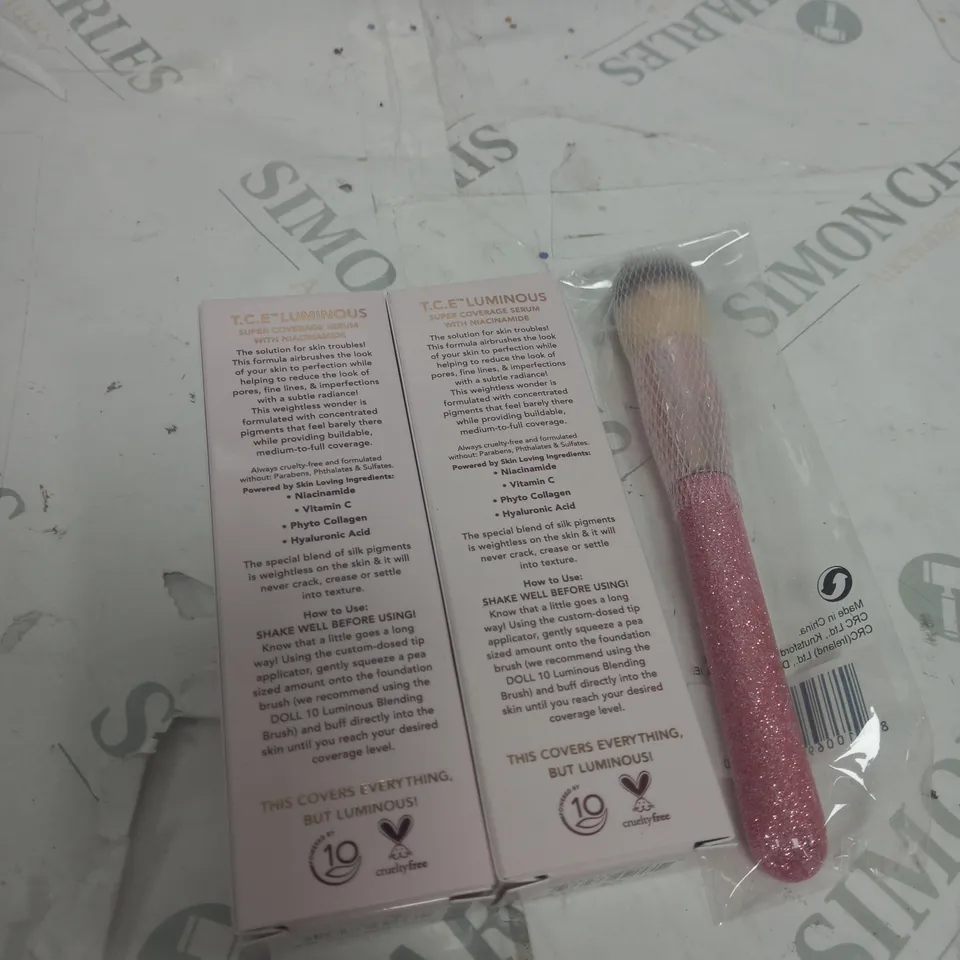 2 X T.C.E LUMINOUS DOLL 10 WITH 1 x BRUSH