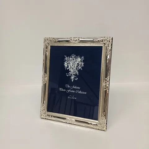 THE JULIANA PHOTO FRAME COLLECTION – SILVER PLATED ORNATE FRAME, 8"X10" (20CM X 25 CM)