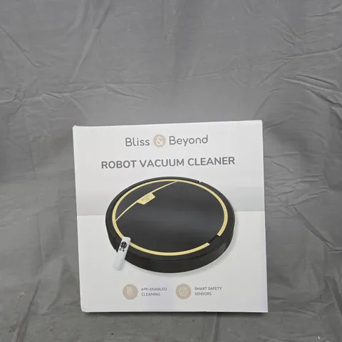 BLISS & BEYOND ROBOT VACUUM CLEANER – BOXED