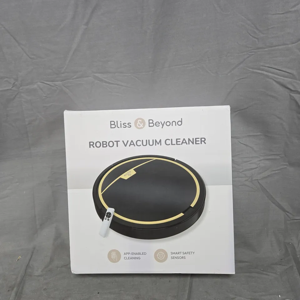 BLISS & BEYOND ROBOT VACUUM CLEANER – BOXED