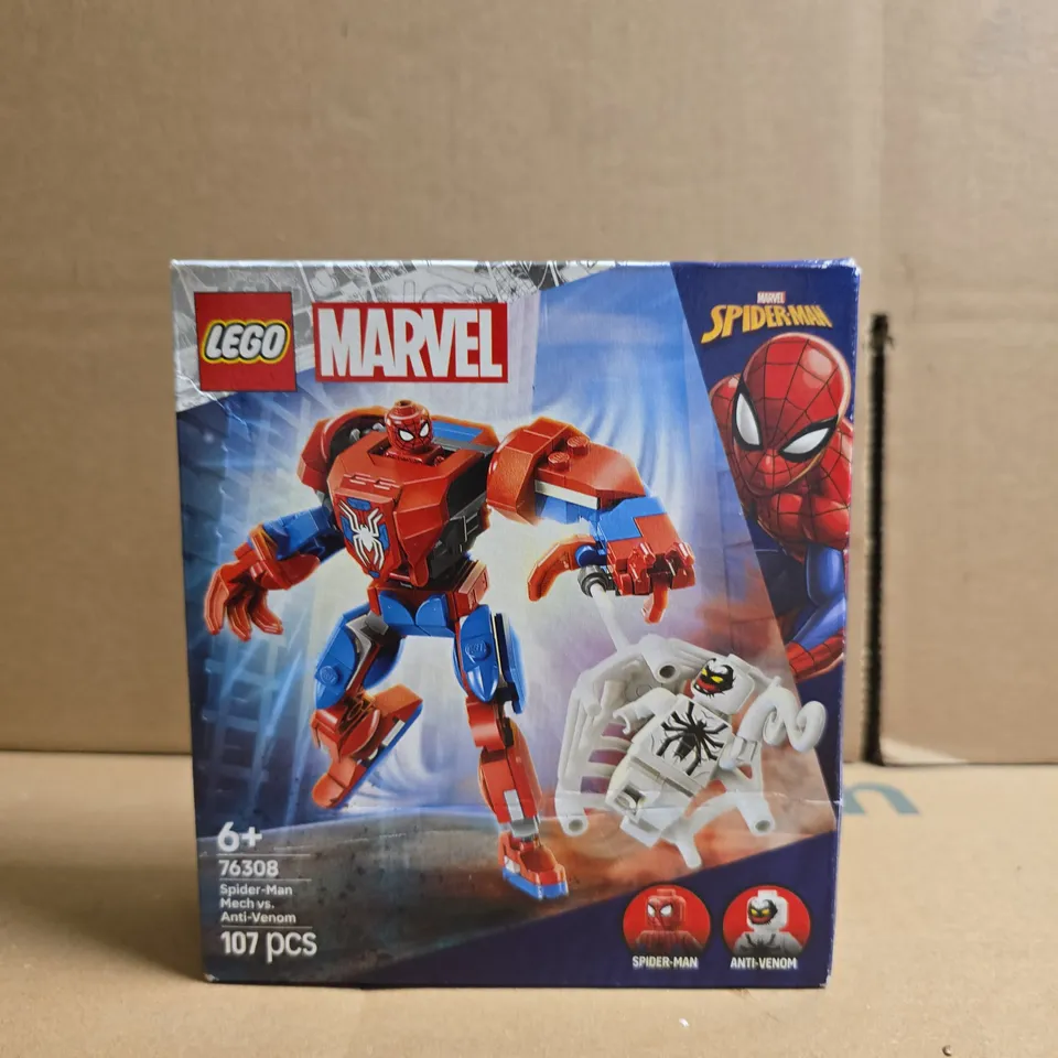 LEGO MARVEL SPIDER-MAN MECH VS ANTI-VENOM 76308 – 107 PIECES, BOXED
