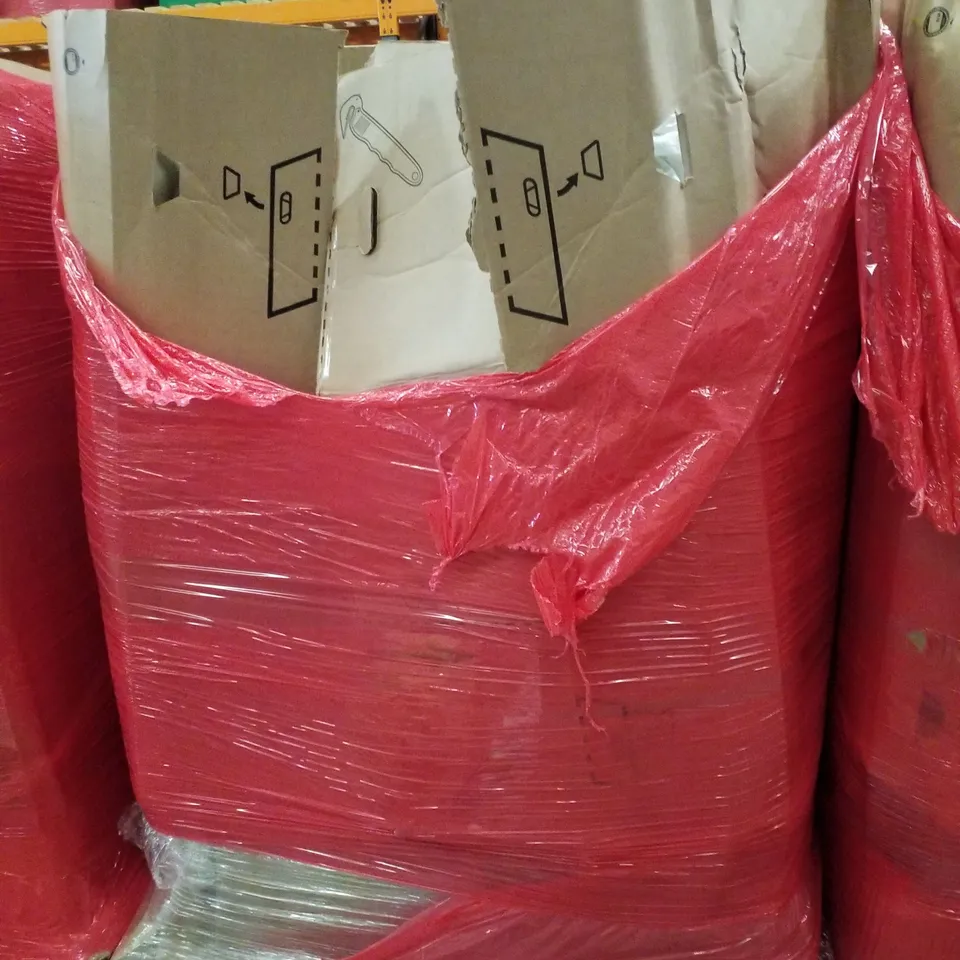 PALLET CONTAINING ASSORTED PRODUCTS INCLUDING AIR BED, LED NEON SIGNS, KIDS UMBRELLA, DISPENSER NAPKINS, LIFTING BELT & POTTY CHAIRS