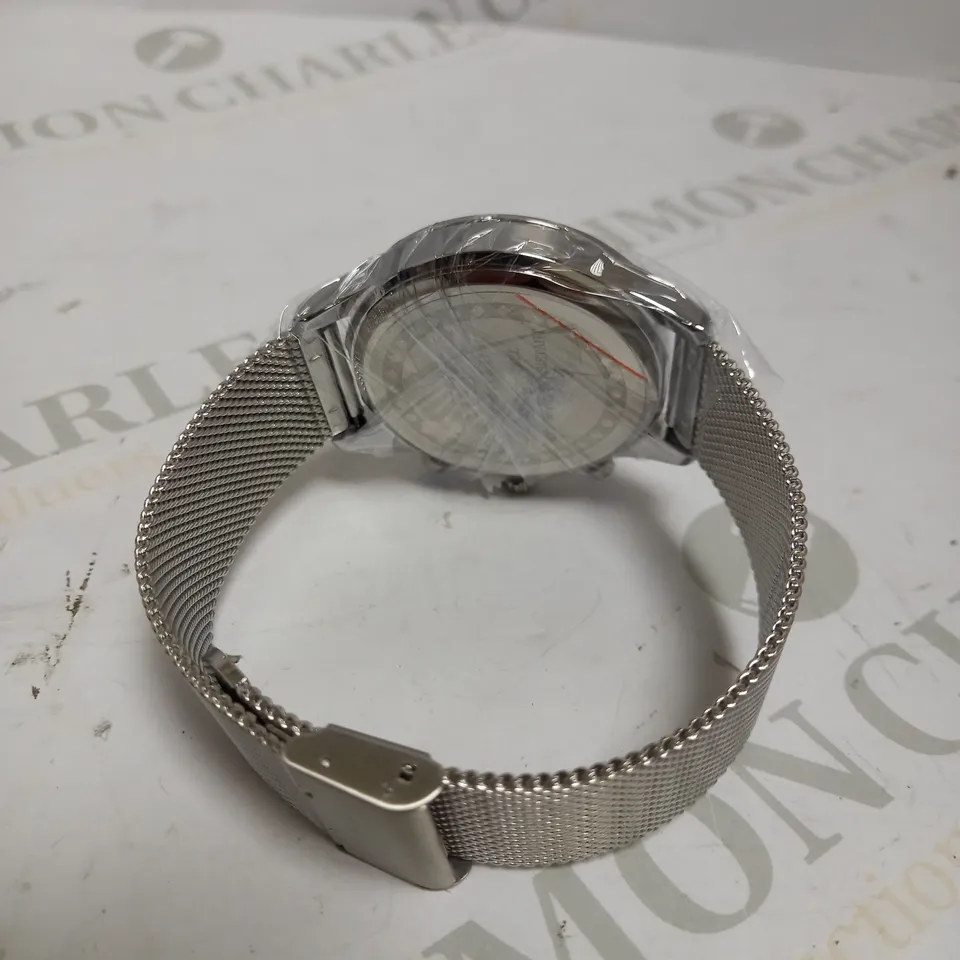 MEN’S ZIHLMANN & CO CHRONOGRAPH WATCH – MODEL ZC70 – SILVER COLOUR CASE – BLACK DIAL WITH SUB DIALS – 3ATM WATER RESISTANT – STAINLESS STEEL STRAP 