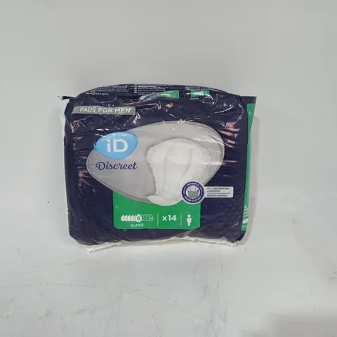 LOT OF 12 ID DISCREET 14-PACKS OF PADS FOR MEN - 6