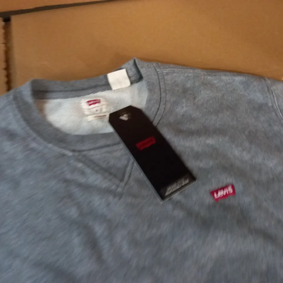 LEVIS GREY CREW JUMPER - M