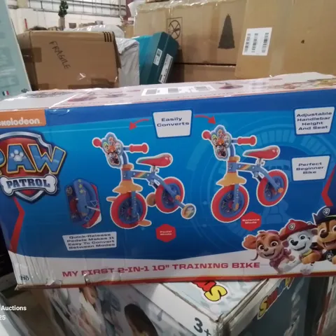 PAW PATROL 2-IN-1 10 INCH BIKE