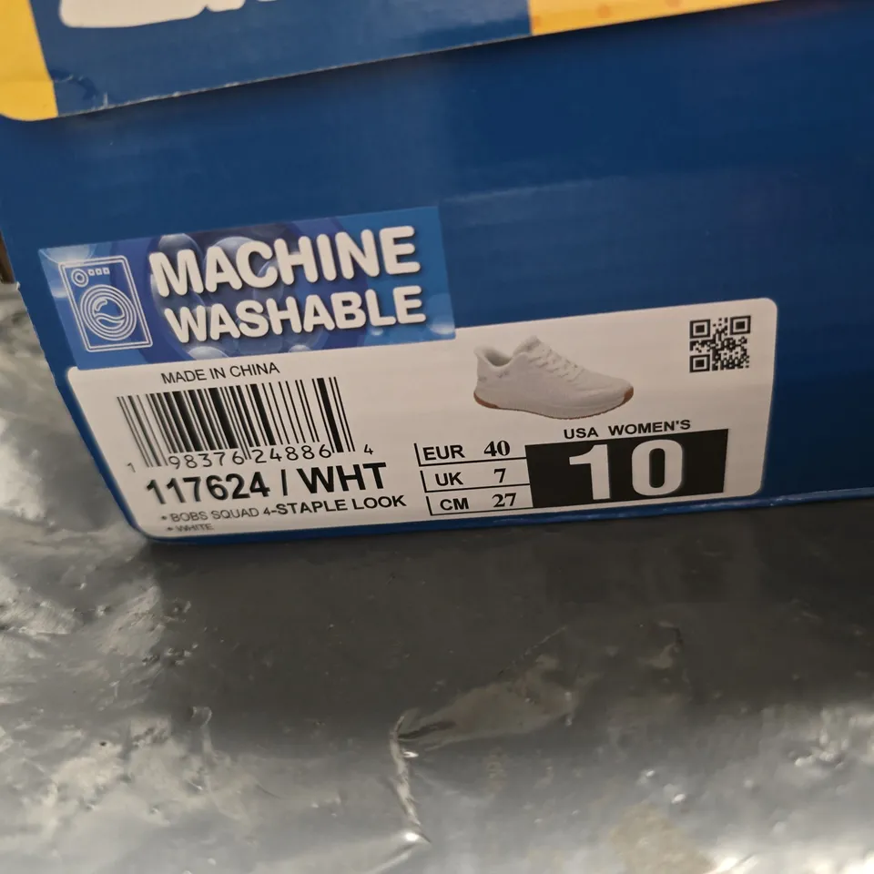 SKECHERS SLIP-INS WOMEN'S SNEAKERS – WHITE, UK 7 (US 10)