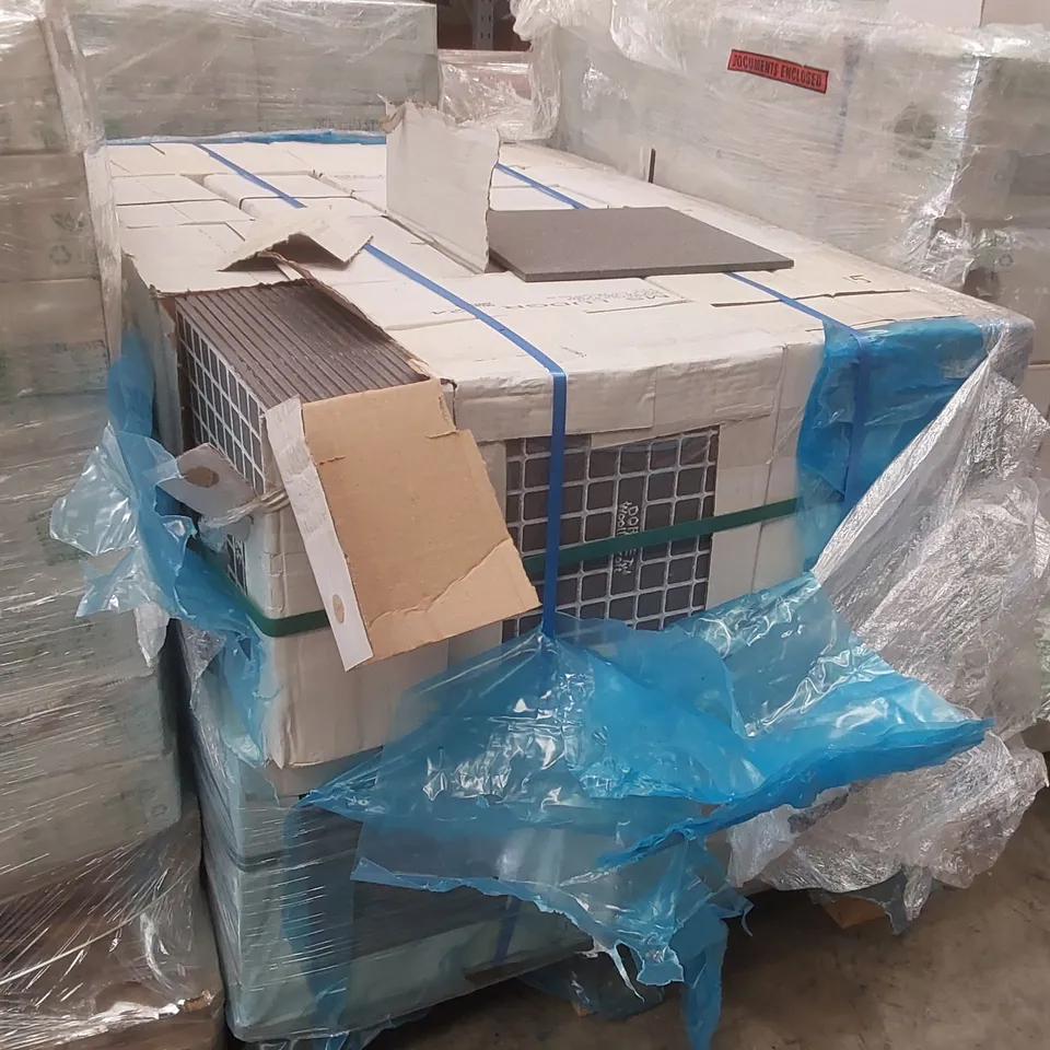 PALLET CONTAINING APPROXIMATELY 540x DARK GREY TILES - 30 x 30cm