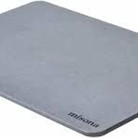 BOXED MISONA DIATOMITE STONE BATH MAT - GREY (1 BOX)