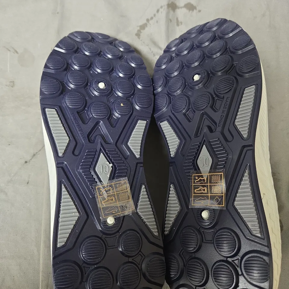 UK 10 DR KELLER NAVY SLIP-ON SNEAKERS